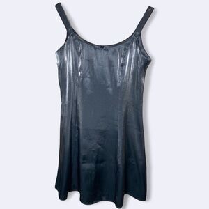 Vintage 90’s/Y2K Made in Canada Mini Metallic Silver Dress